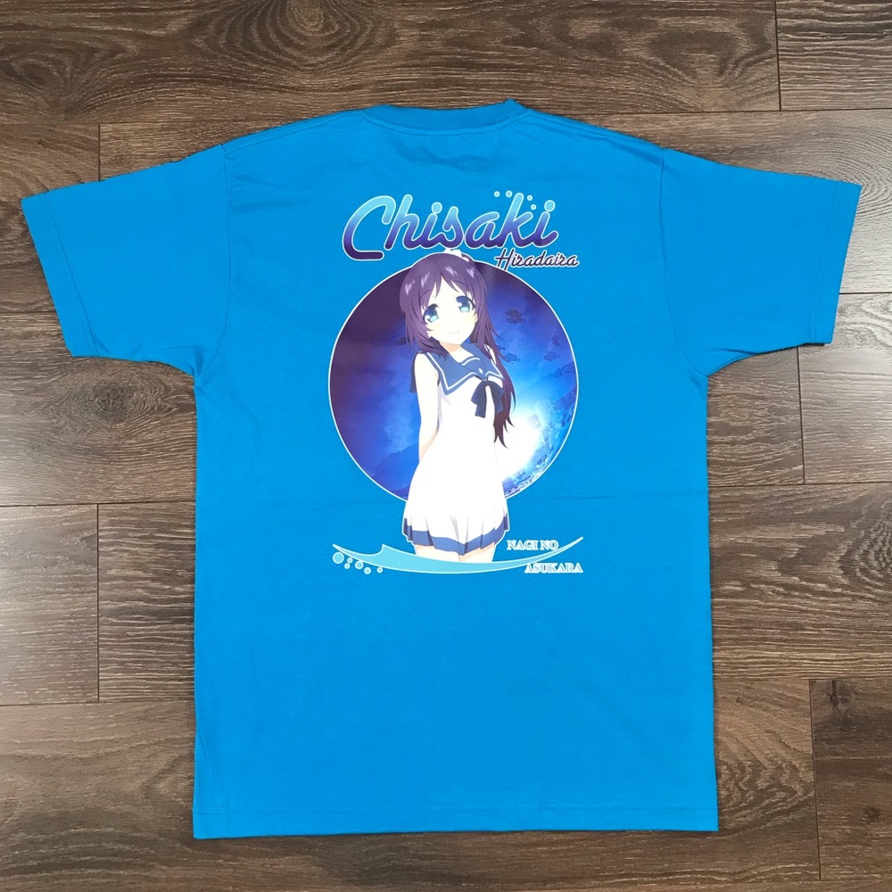 Nagi No Asukara Chisaki Hiradaira A Lull In The Sea Anime Cartoon Show T-Shirt L